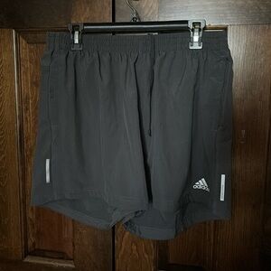 Grey adidas shorts